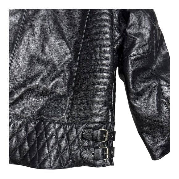 Z1R Genuine Leather Motorcycle Biker Zip-Off Sleeves Vest Bomber Jacket NWT 3XL - Picture 4 of 8
